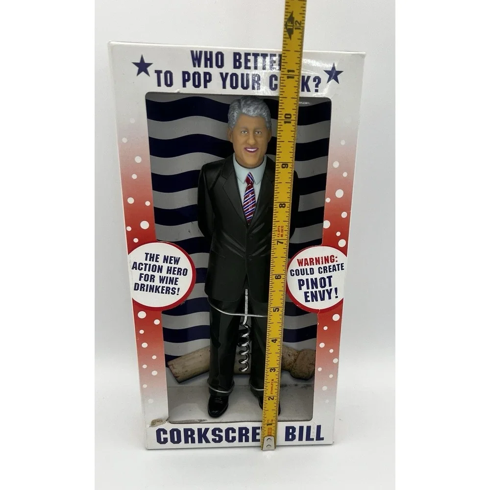 President Bill Clinton 2008 Corkscrew Bill 9.5
